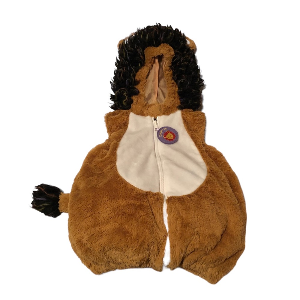 GOING WILD‎ - Infant One Piece Lion Halloween Costume Hoodie - Size 18 Months